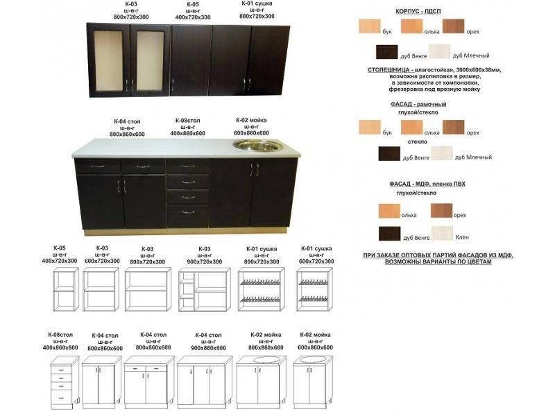 кухонный гарнитур прямой в Чите