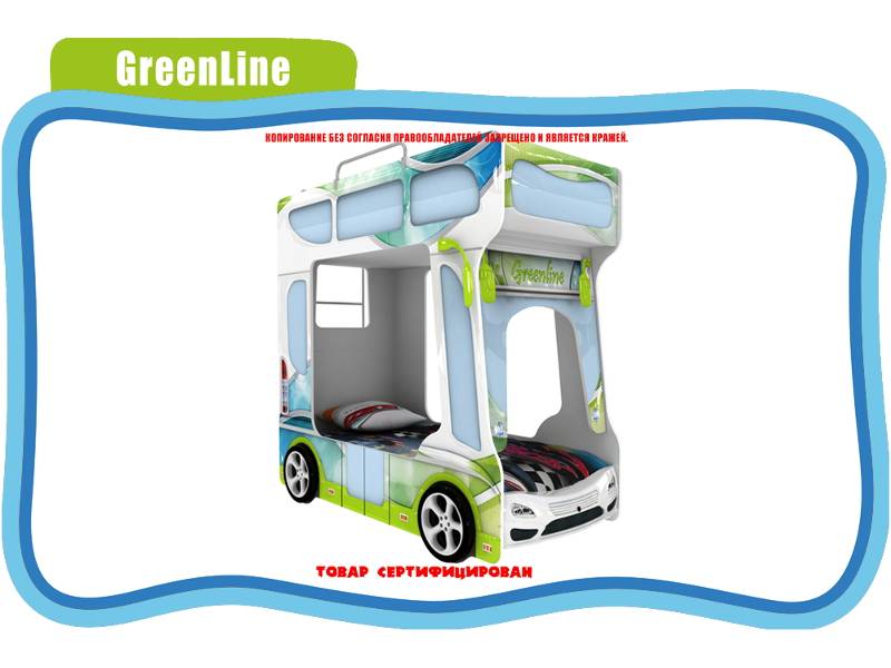 кровать детская green line в Чите