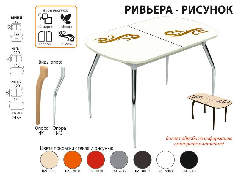 стол обеденный ривьера рисунок в Чите