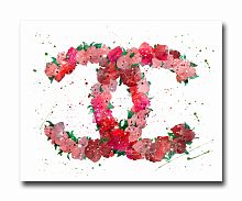 постер coco flowers a4 в Чите