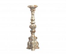 подсвечник фигурный бежевый состаренный на 1 свечу antique blue, 49,5 см в Чите