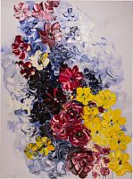 картина маслом красочные розы 90*120 см. в Чите