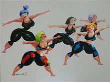картина маслом аэробика в Чите