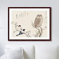 картина: smart owl watching, 1793г. в Чите