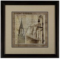 постер с паспарту в раме new york serenade в Чите