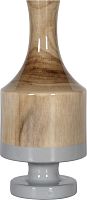 ваза настольная rustic chic wood grey в Чите
