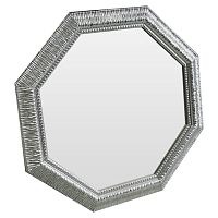 зеркало серебряное восьмиугольное с декором sparkle silver в Чите