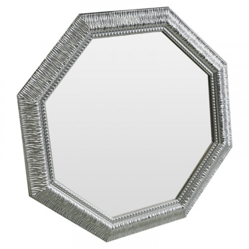 зеркало серебряное восьмиугольное с декором sparkle silver в Чите
