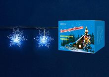 светодиодная гирлянда «снежинки-1» 700см (07930) uniel uld-s0700-050/dta white ip20 snowflakes-1 в Чите