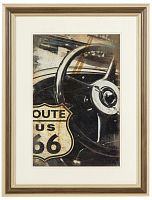 постер с паспарту в раме route 66 в Чите
