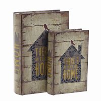 шкатулкикниги, набор из 2 шт. коричневого цвета в Чите