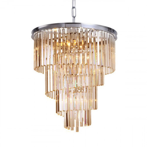 люстра helix amber от delight collection хром/янтарная в Чите