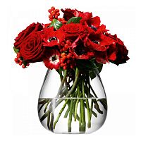 ваза округлая низкая flower 17 см в Чите