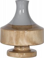 ваза настольная rustic chic vase grey wood в Чите