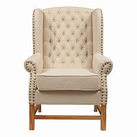 кресло мягкое с ушами french provincial armchair бежевое в Чите