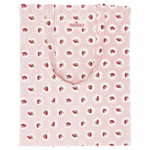 сумка хлопковая strawberry pale pink в Чите