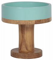 ваза настольная rustic chic bowl blue wood в Чите