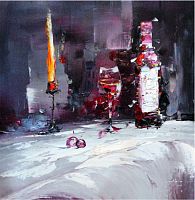 картина маслом вино и свечи в Чите
