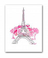 постер paris а3 (розовый) в Чите