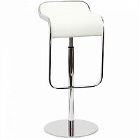 барный стул lem style piston stool белая кожа в Чите