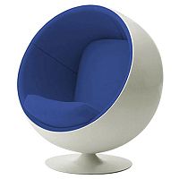 детское кресло eero ball chair бело-синее в Чите