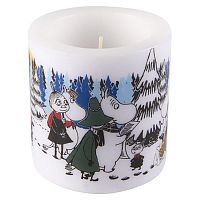 свеча большая moomin зимний лес, 8 см в Чите