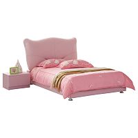 кровать pink leather kitty 120х200 в Чите