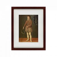 картина: portrait of a boy holding a tennis racket and ball, 1600 в Чите