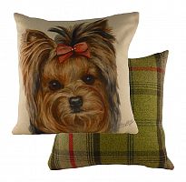 подушка с принтом waggydogs yorkie в Чите