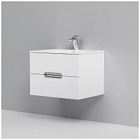 тумба под раковину am.pm spirit m70fhx0602wg33 подвесная, ящики с доводчиками, 60 см, белый глянец в Чите