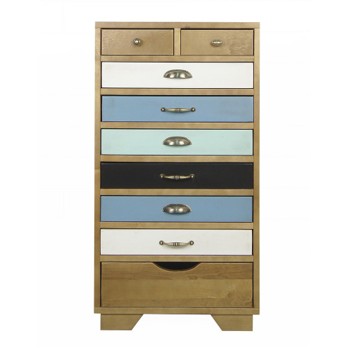 комод aquarelle birch 9 ящиков разноцветный в Чите