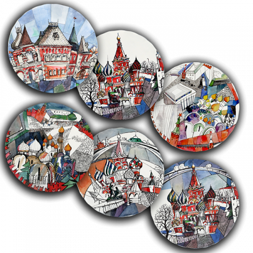 сет тарелки московия dream (6 шт.) в Чите