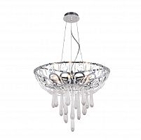 подвесная люстра crystal lux dorotea sp5 d450 chrome прозрачная в Чите