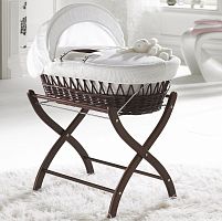 колыбель-переноска gift wicker moses basket темная, белое белье в Чите