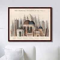картина: comparative view of the principal buildings in the world, 1850г. в Чите