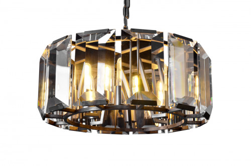 люстра harlow round черное основание, прозрачное стекло в Чите