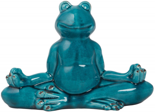 декор frog blue meditation в Чите