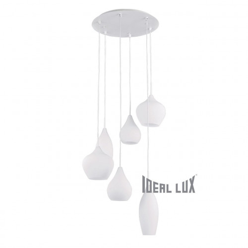 подвесная люстра ideal lux soft sp6 bianco в Чите