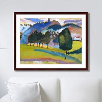 картина: landscape with rolling hills, 1910г. в Чите