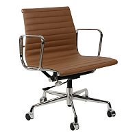 кресло eames style коричневая кожа в Чите