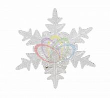 фигура светодиодная на присоске снежинка морозко, rgb в Чите