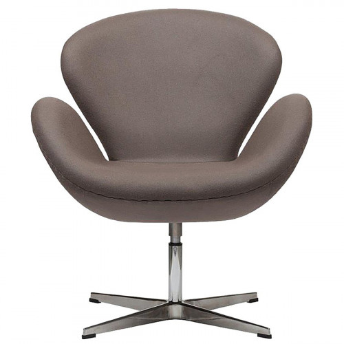 кресло swan chair серо-коричневая в Чите