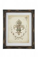 картина в рамке queen sketchs fleur de lys в Чите
