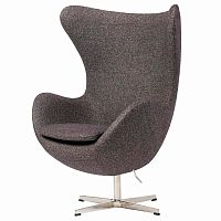 кресло egg chair серое в Чите