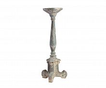 подсвечник фигурный голубой состаренный на 1 свечу antique blue finish, 61 см в Чите