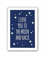 постер to the blue moon and back а4 в Чите
