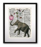 постер elephant and balloon а4 в Чите