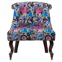 кресло мягкое amelie french country chair бабочки в Чите