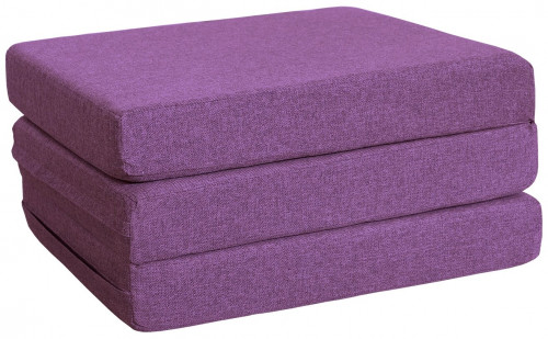 пуф шарм-дизайн матрас мобильный шаг 120 фиолетовый в Чите