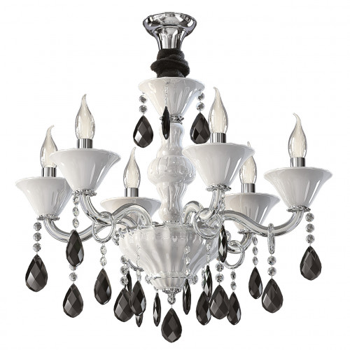 люстра дизайнерская sound хром белая в Чите